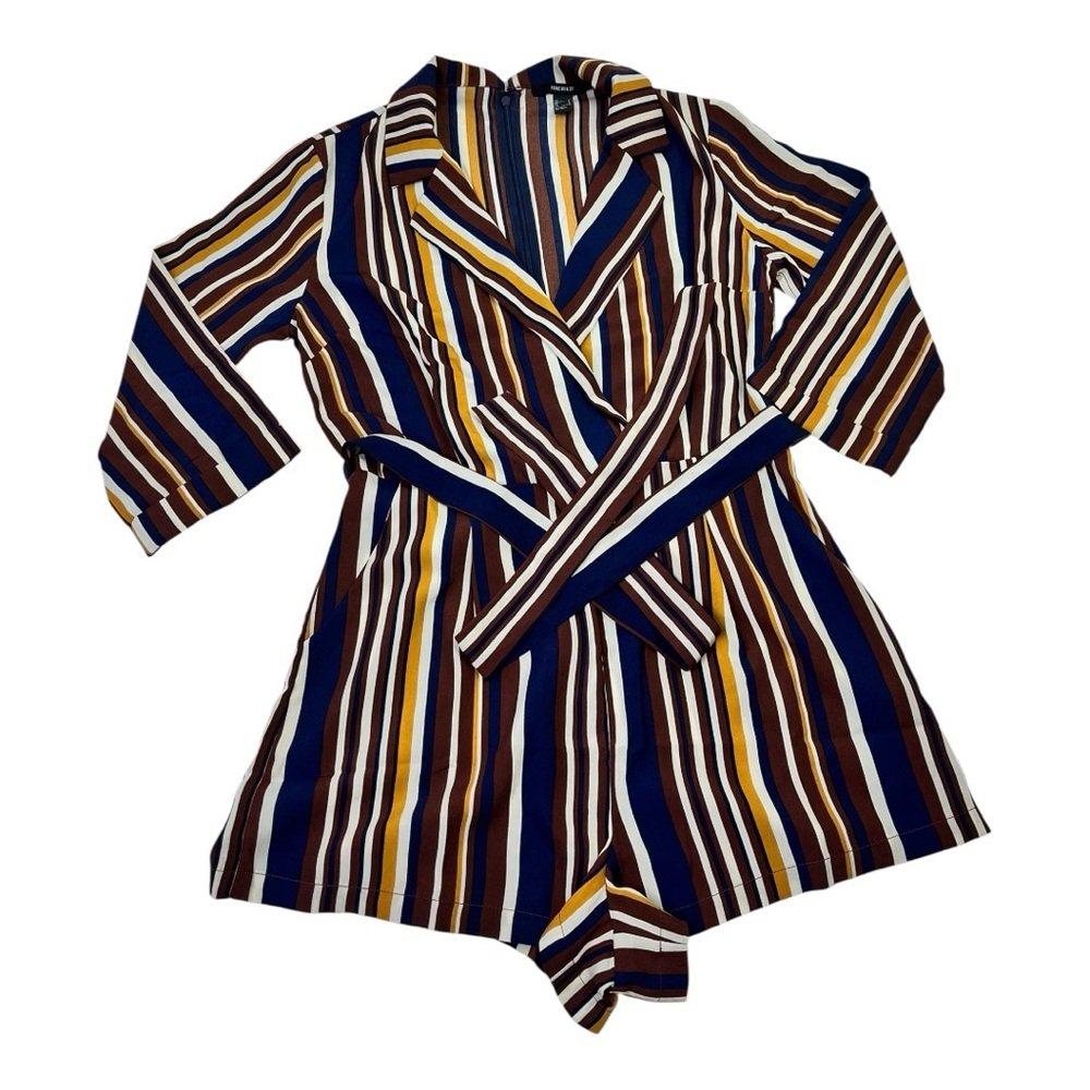 Forever 21 Multicolor Striped Romper